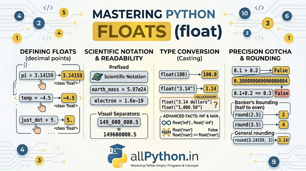 Handling Float Numbers in Python (float)