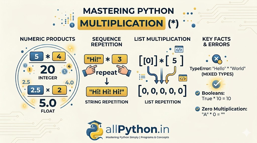Multiplication Operator in Python (*)