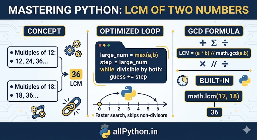 Program to calculate LCM of two numbers
