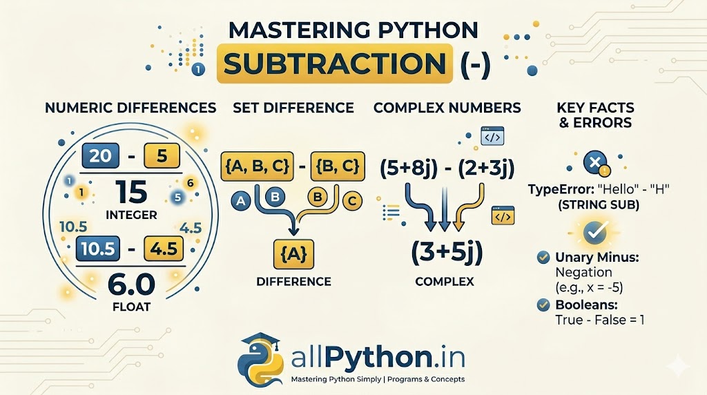 Subtraction Operator in Python (-)